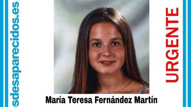 María Teresa, desaparecida en Motril en agosto del año 2000. 