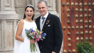 Las fotos de la gran boda de Vox: Javier Ortega Smith se casa en Toledo con la mexicana Paulina Sánchez del Río Nájera