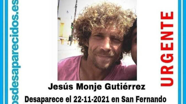 Jesús Monje Gutiérrez, desaparecido.