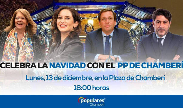 Cartel celebraciones PP Madrid.