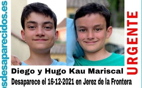 Diego y Hugo Kau Mariscal, desaparecidos en Jerez.