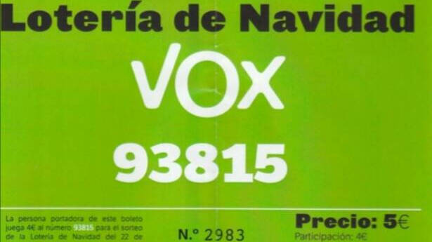 Número de lotería de VOX: