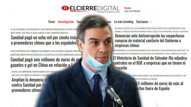 Pedro Sánchez y las denuncias de El Cierre Digital