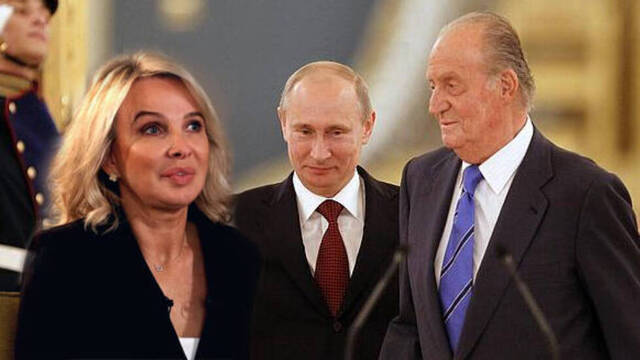 Corinna Larsen, Putin y Juan Carlos I.