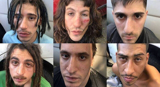 Los seis agresores de la mujer de 20 años violada en Buenos Aires.