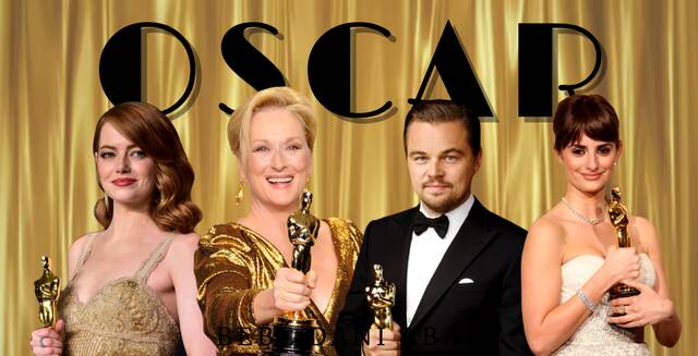 Emma Stone, Meryl Streep, Leonardo DiCaprio y Penélope Cruz, ganadores de los Premios Oscar.