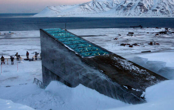 Instalaciones del  Banco Mundial de Semillas, en Svalbard (Noruega).