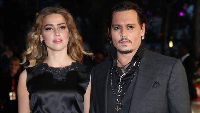 Amber Heard y Johnny Depp. 