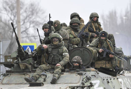 Militares rusos en Ucrania.