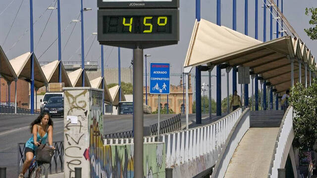 Termómetro en Sevilla 
