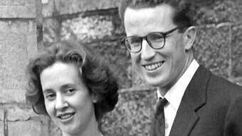 Fabiola y Balduino de los Belgas en el anuncio de su compromiso en 1960. 