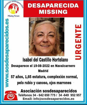 Cartel desaparición Isabel del Castillo 
