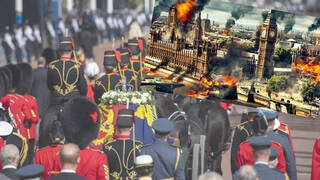 La película 'Objetivo: Londres' alertó de un posible atentado en un funeral de Estado en Londres