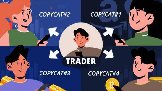 Infografía explicativa del 'copy trading'.