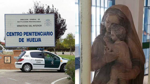 Centro penitenciario de Huelva y la Virgen de la Merced