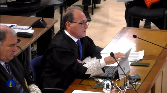 El fiscal Tomás Herranz en el juicio del caso Cursach.