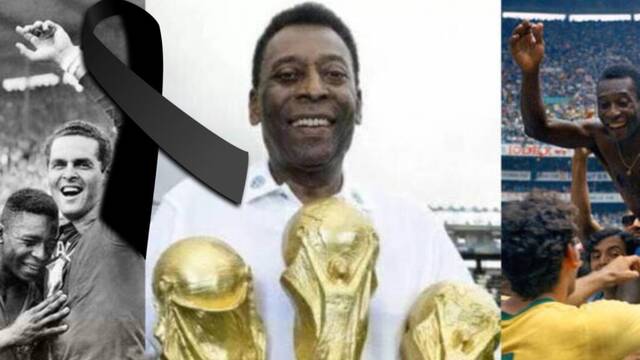Pelé, ídolo del fútbol mundial.