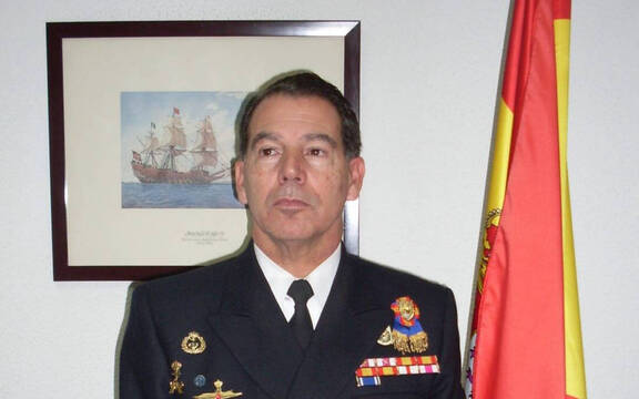 El Capitán de Navío, Joaquín Crespo Páramo.