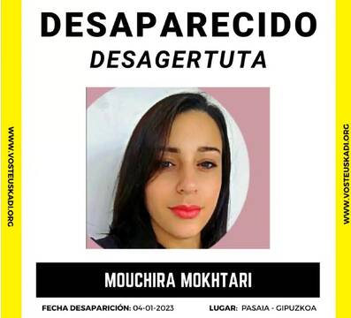 Mouchira Mokhtari, desaparecida en Pasaia. 