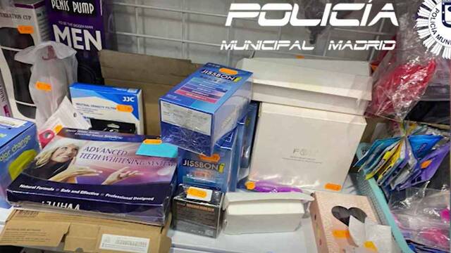 Imagen de los productos hallados por la Policía Nacional.
