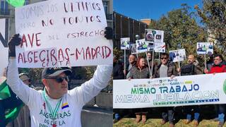 Madrid colapsada por las marchas populares: Del abandono ferroviario de Algeciras al descontento policial