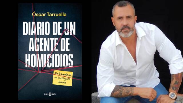 Óscar Tarruella y su libro ‘Diario de un agente de homicidios’.