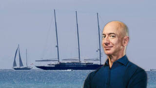 Jeff Bezos recala en Mallorca: El magnate de Amazon viaja en una goleta de 500 millones