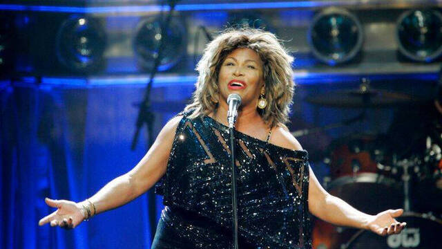 Tina Turner durante un concierto.