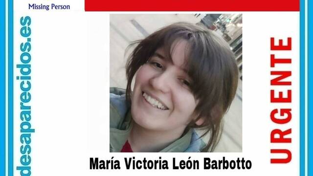 María Victoria León Barbotto, adolescente de 14 años desaparecida en Albacete.