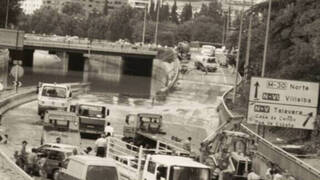 Una noche de San Juan caótica en Madrid: Un diluvio desbordó el río Manzanares en 1995