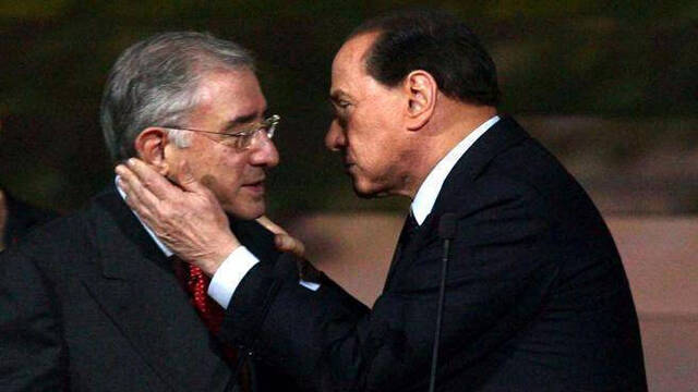 Marcello Dell´Utri junto a Silvio Berlusconi.
