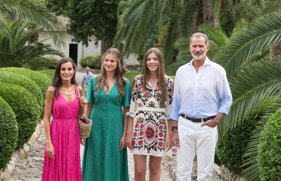 El posado de la familia real española en Palma de Mallorca/ Fotografía: elcierredigital.com.