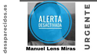 Localizado con vida Manuel Lens Miras, desaparecido en Milladoiro el 7 de agosto