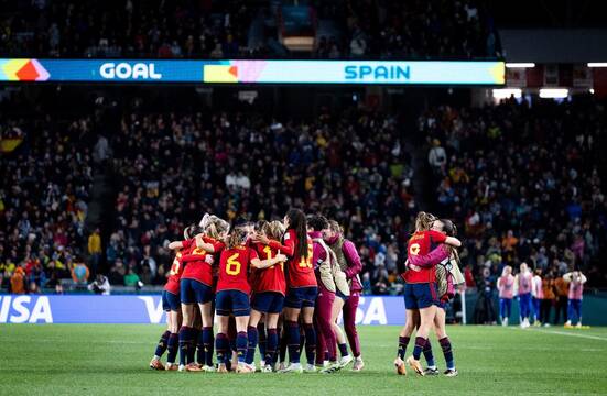 Imagen de la selección española de Fútbol Femenino.