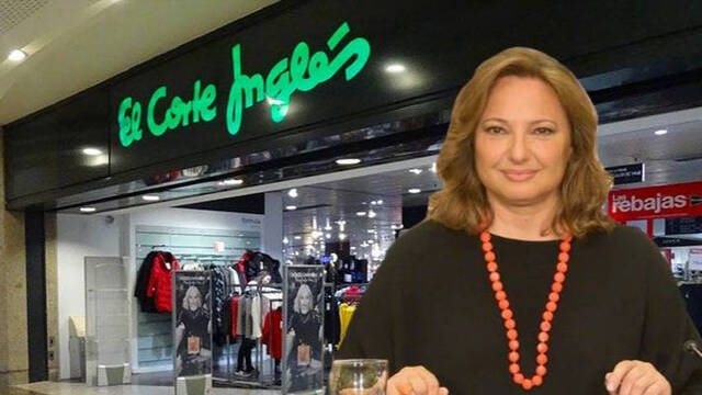 Marta Álvarez y de fondo de El Corte Inglés.