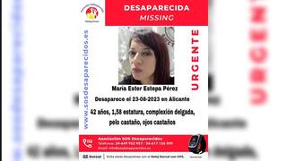 Alerta ante la desaparición de María Ester Estepa en Alicante: "Mi hija ha sido maltratada"