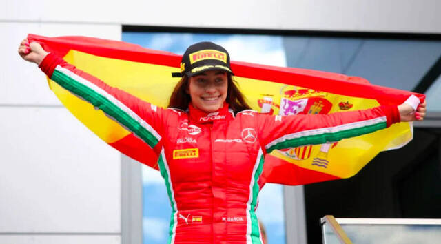 Marta García, la primera campeona en la historia de la F1 Academy.