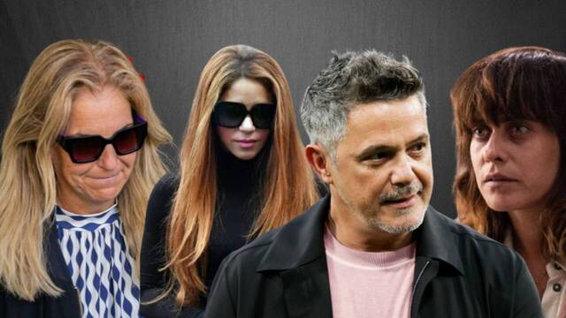 Montaje sobre los famosos Arantxa Sánchez Vicario, Shakira, Alejandro Sanz y María León.