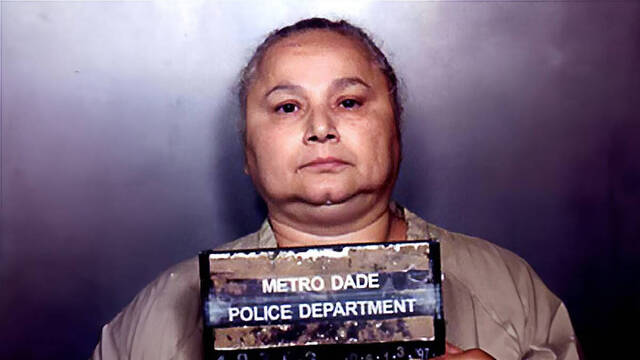 Fotografía policial de Griselda Blanco, una de las reinas del narcotráfico, asesinada en 2012 y ahora interpretada por Sofía Vergara