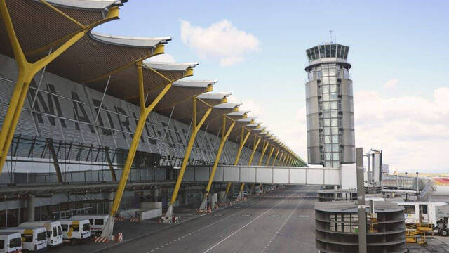 / Aeropuerto de Barajas, uno de los centros de trabajo de AENA.
