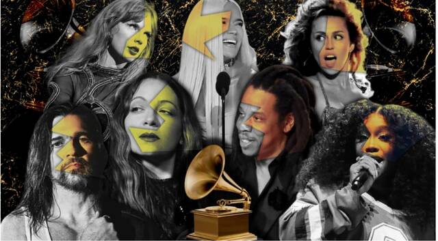 Imagen de algunos de los artistas de los Grammys 2024.