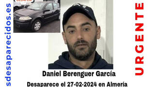 Preocupa desaparición Daniel Berenguer en Almería: 'Cogió el coche hacia casa y nunca llegó'
