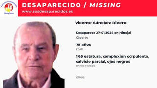 Encuentran en Hinojal un cadáver que podría ser del desaparecido Vicente Jiménez, ganador del Euromillón