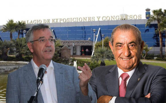 Montaje del alcalde de Estepona, José María García Urbano y el empresario Juan José Hidalgo