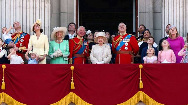 La familia real británica.