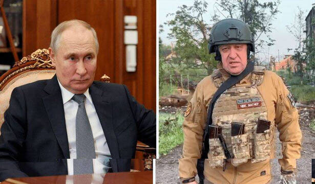 / Vladimir Putin y Yevgueni Prigozhin, jefe del Grupo Wagner.
