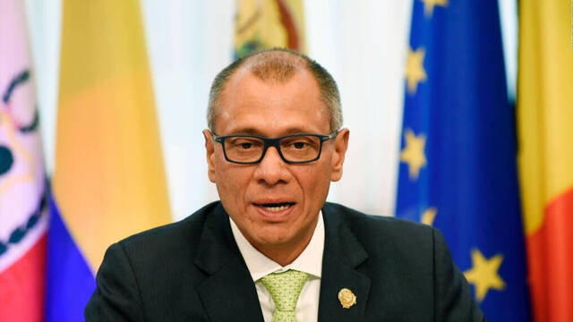 El exvicepresidente ecuatoriano Jorge Glas.