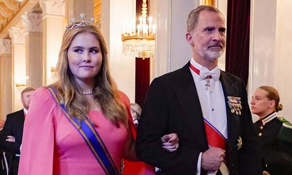 Rey Felipe y Amalia de Holanda.