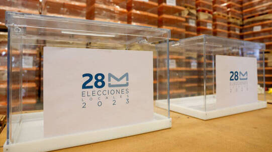 / Urnas de las elecciones del 28-M.