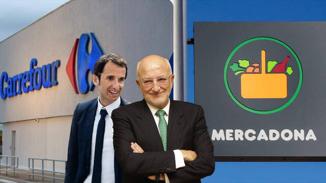 Pugna entre Carrefour y Mercadona por el control del mercado español
